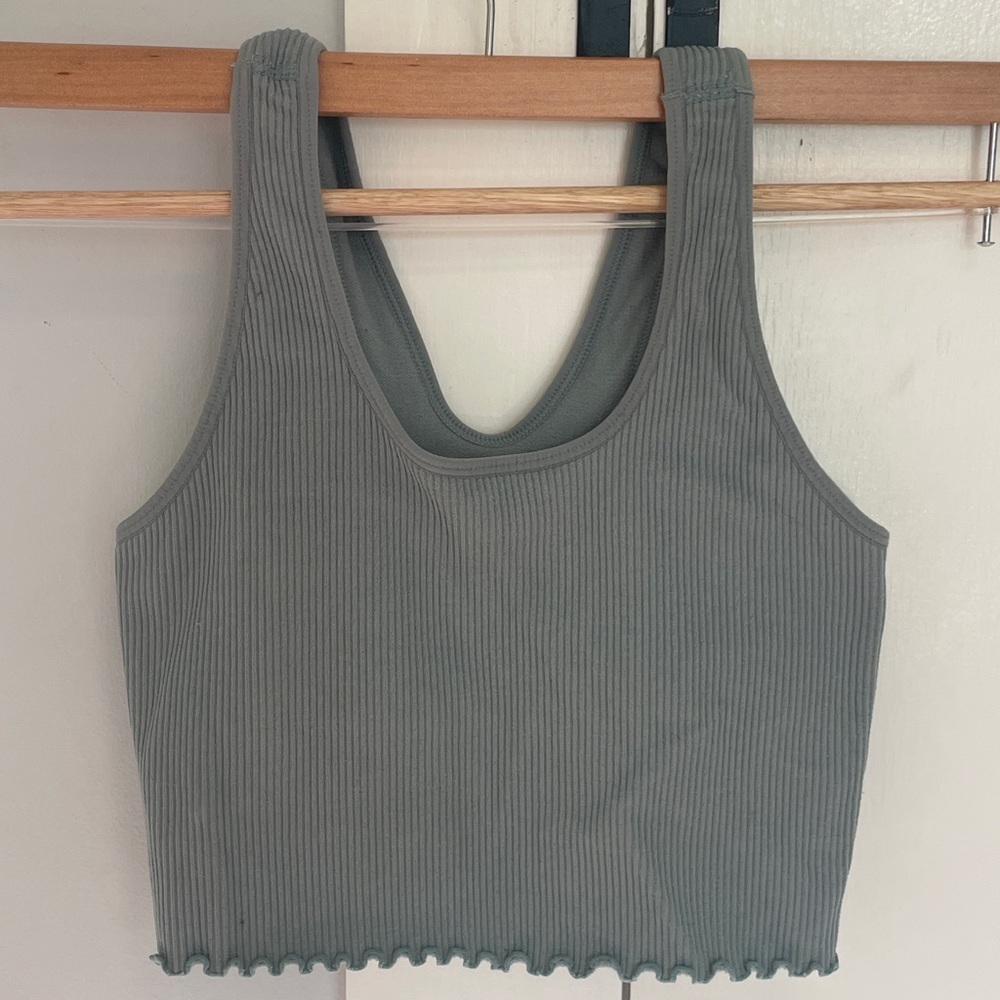 Spiritual Gangster Amor Ribbed Tank Top “Winter Thyme”